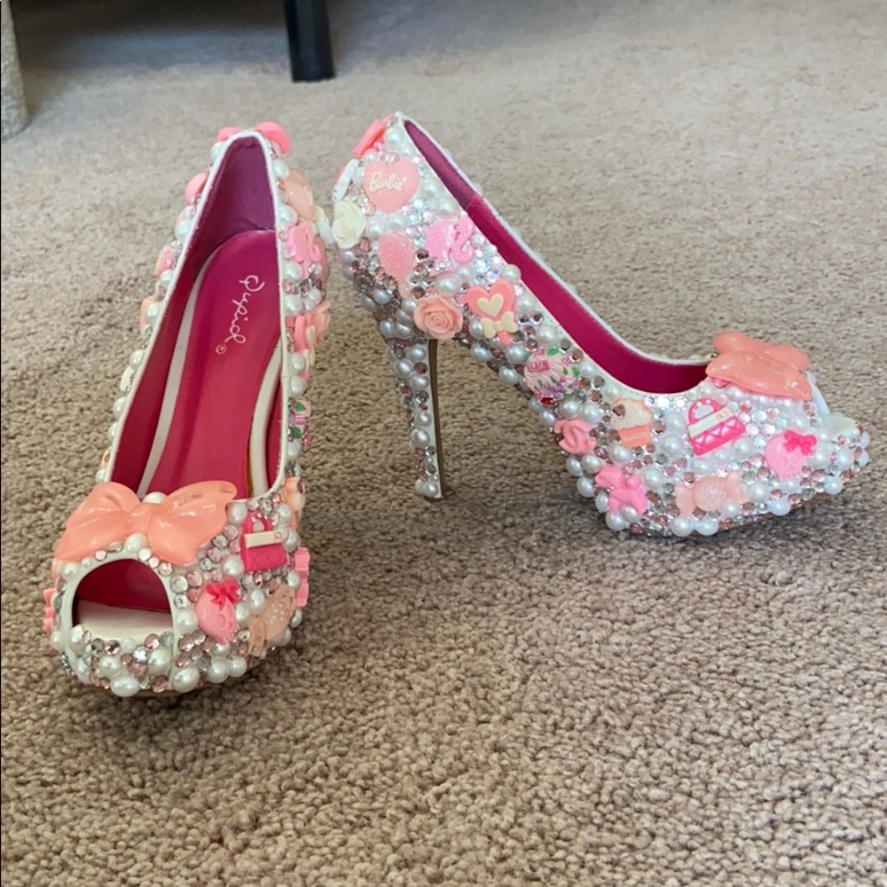 Custom Barbie/Hello Kitty heels